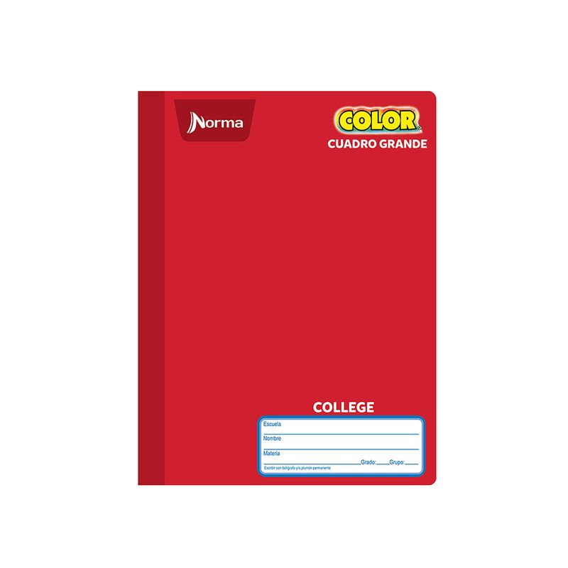 18866 - CUADERNO COSIDO COLLEGE 100H C-7 NORMA COLOR