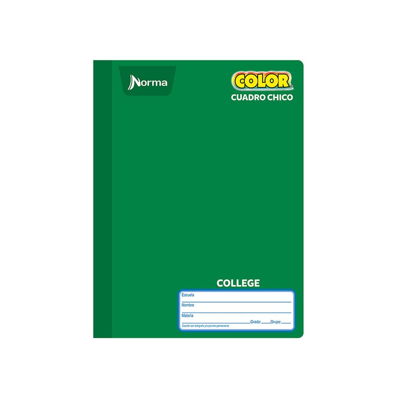 18869 - CUADERNO COSIDO COLLEGE 100H C-5 NORMA COLOR