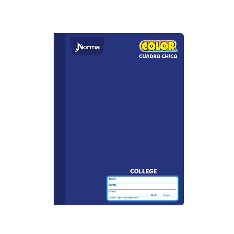 18872 - CUADERNO COSIDO COLLEGE 100H C-5 NORMA COLOR