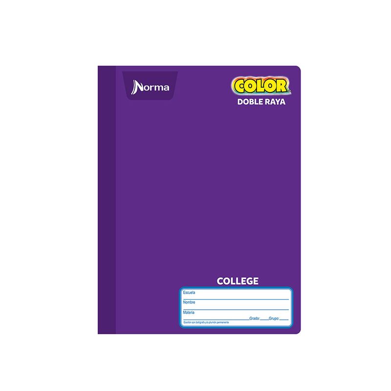 11094 - CUADERNO COSIDO COLLEGE 100H D/R NORMA COLOR