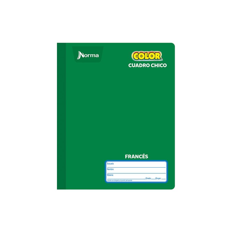 18903 - CUADERNO COSIDO FRANCES 100H C-5 NORMA COLOR