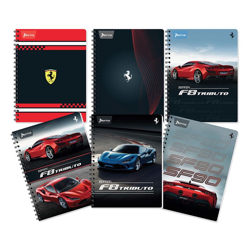 18905 - CUADERNO PROFESIONAL 100H RAYAS FERRARI