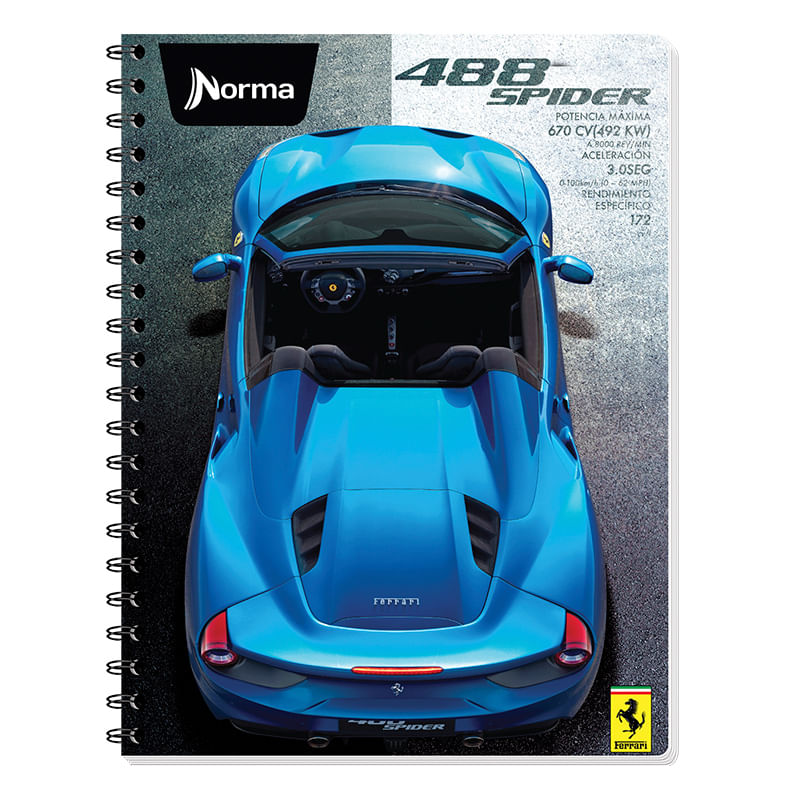 18908 - CUADERNO PROFESIONAL 100H RAYAS FERRARI