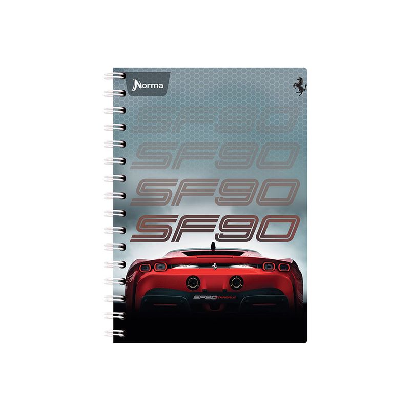 11725 - CUADERNO ESPIRAL FRANCES 100H RAYAS FERRARI