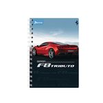 19012 - CUADERNO ESPIRAL FRANCES 100H RAYAS FERRARI