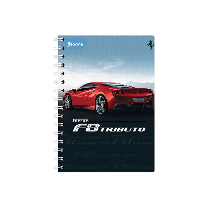 19012 - CUADERNO ESPIRAL FRANCES 100H RAYAS FERRARI