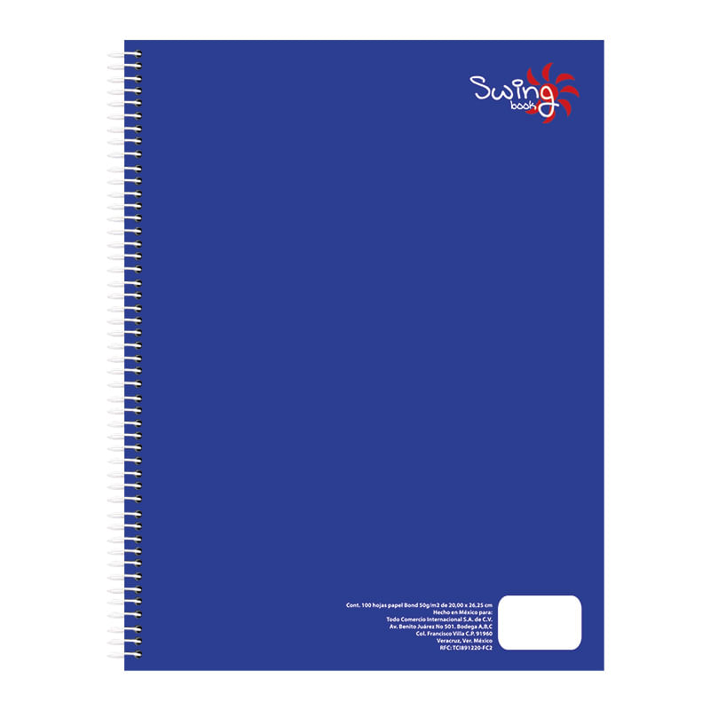 19037 - CUADERNO PROFESIONAL 100H C-5 SWING COOL