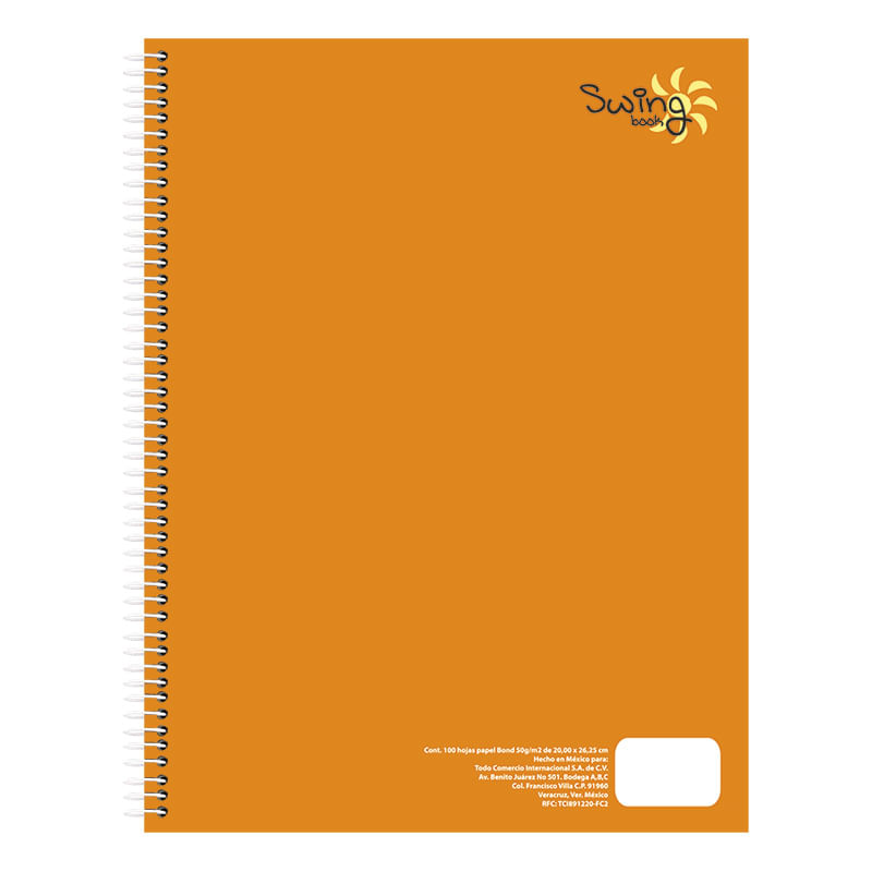 12211 - CUADERNO PROFESIONAL 100H C-7 SWING COOL