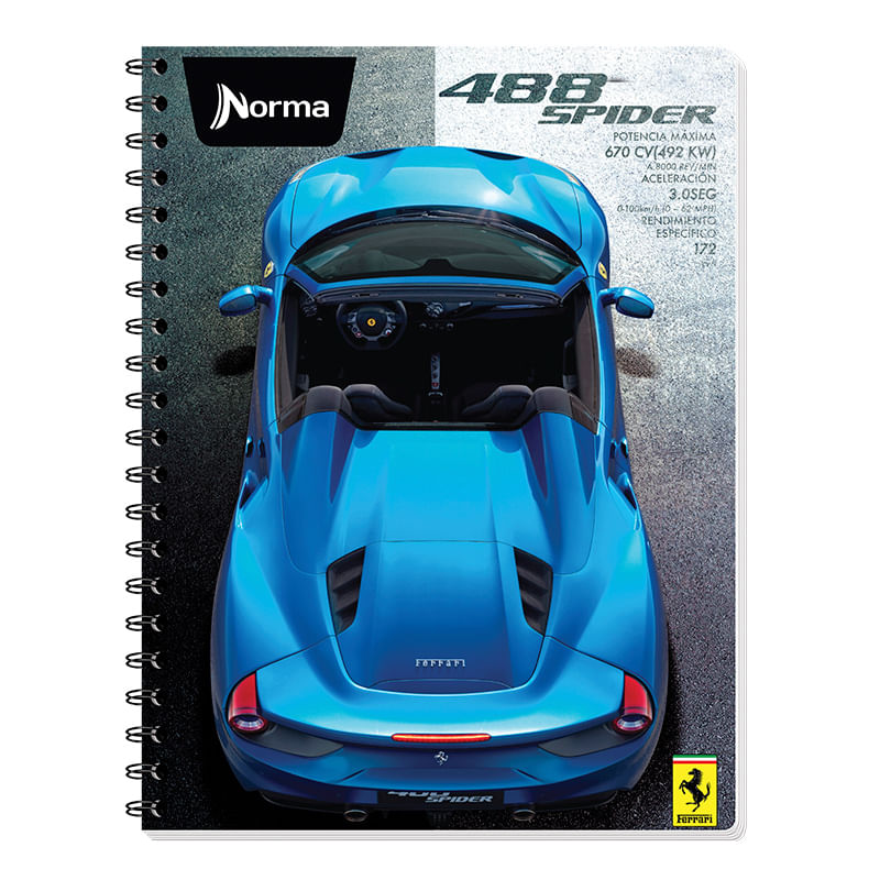 19138 - CUADERNO PROFESIONAL 100H C-5 FERRARI