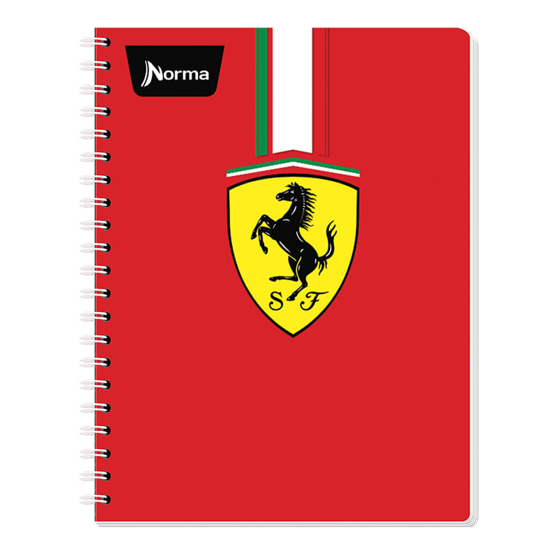 12507 - CUADERNO PROFESIONAL 120H RAYAS FERRARI DB