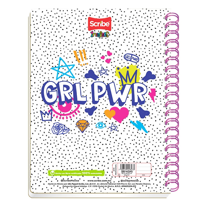 19338 - CUADERNO PROFESIONAL 100H RAYAS INCOLORS
