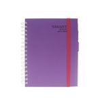 CUADERNO ESPIRAL FRANCES 150H RAYAS COLORES SURTIDOS SILKY PD