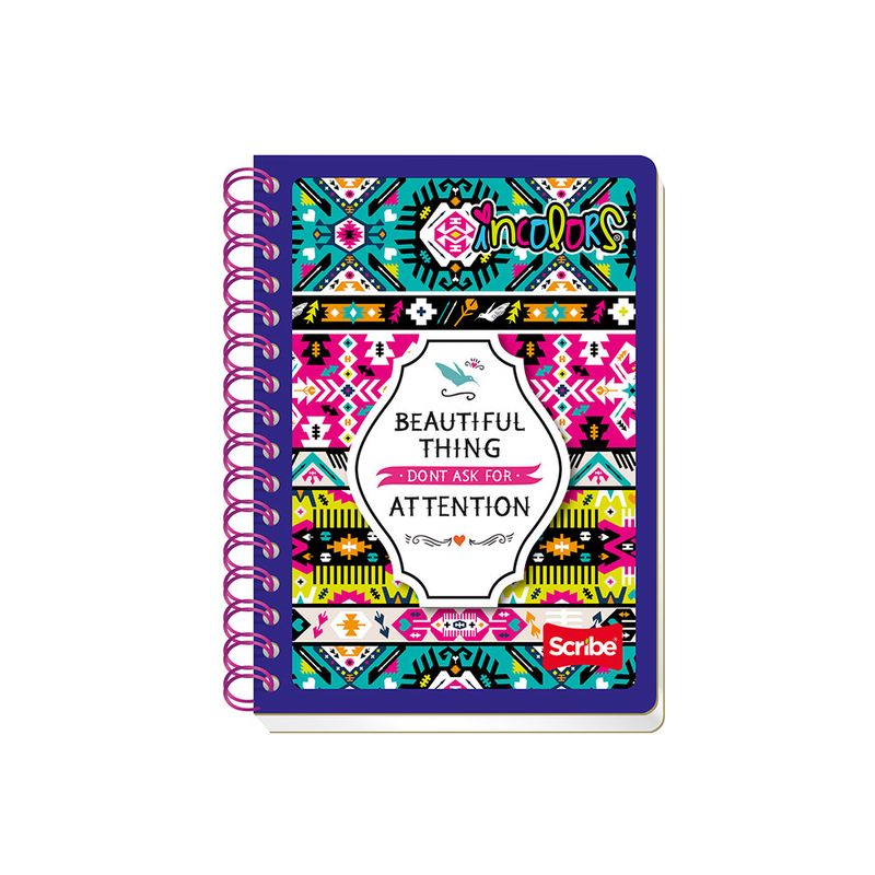 19691 - CUADERNO ESPIRAL FRANCES 100H RAYAS INCOLORS