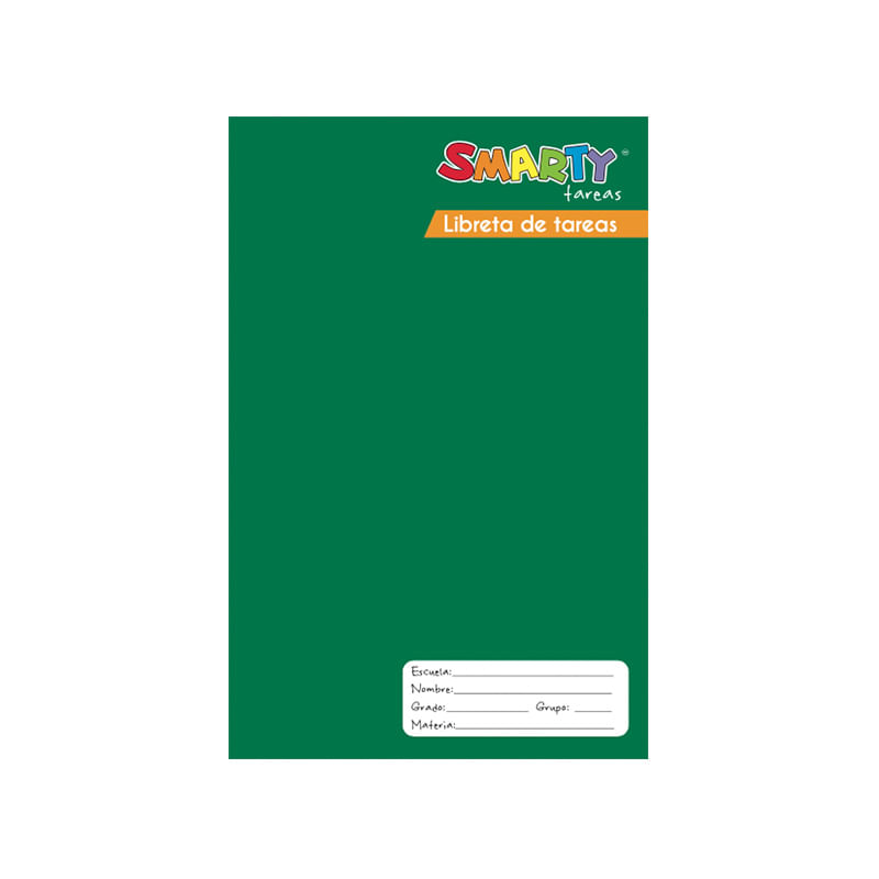 20344 - CUADERNO ENGRAPADO 1/2 CARTA 20H TAREAS SMARTY