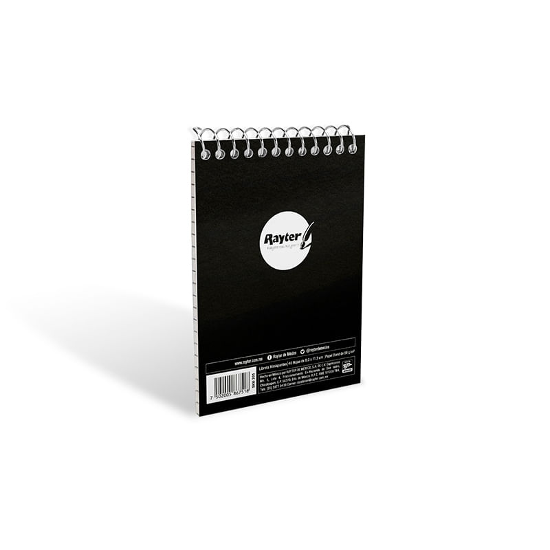 20432 - LIBRETA ESPIRAL BOLSILLO 40H RAYAS