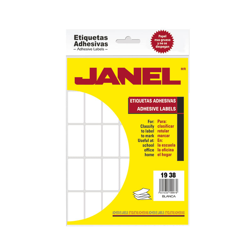 10648 - ETIQUETA BLANCA 100 No 23 19X38 C/630