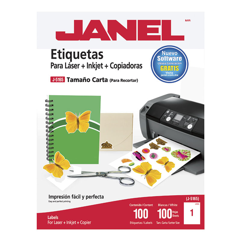 11743 - ETIQUETA LASER 109 CARTA PTE CON 100 HJS