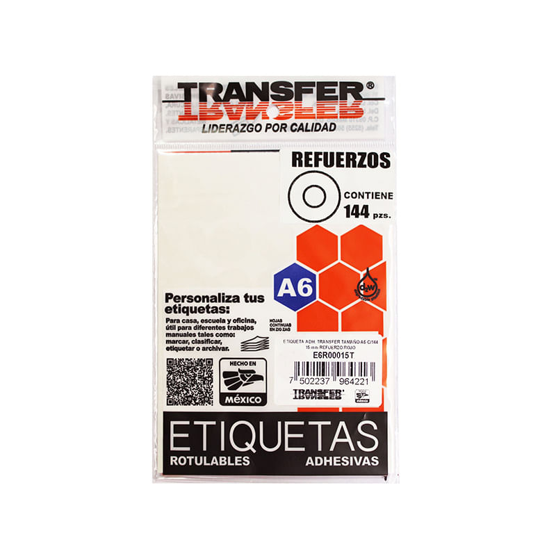 REFUERZO TRANSPARENTE PARA HOJA DE CARPETA