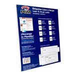 20453 - ETIQUETA LASER 108 BLANCA CARTA CON 25 HJS PCM