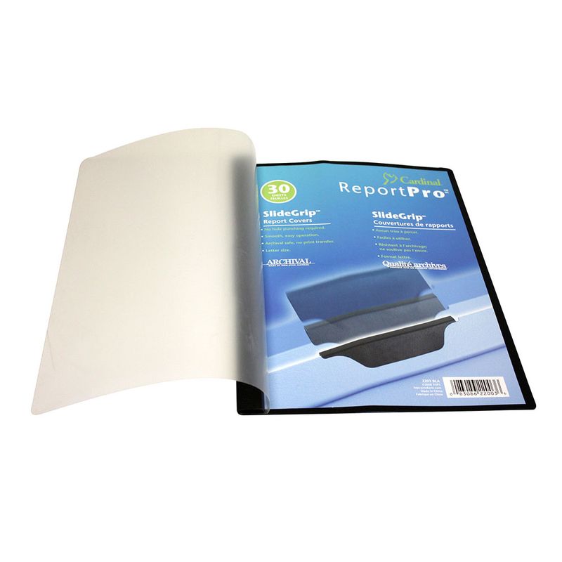 FOLDER CARTA PLASTICO CON CLIP NEGRO
