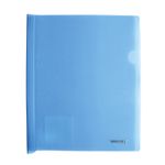 12897 - FOLDER CARTA PLASTICO CON COSTILLA AZUL