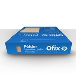 45379 - FOLDER CARTA CREMA OFIX CON 100PZAS