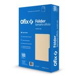 45754 - FOLDER OFICIO CREMA OFIX CON 100PZAS