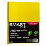 20483 - FOLDER CARTA PLASTICO CON COSTILLA COOL COLORS C/5PZAS
