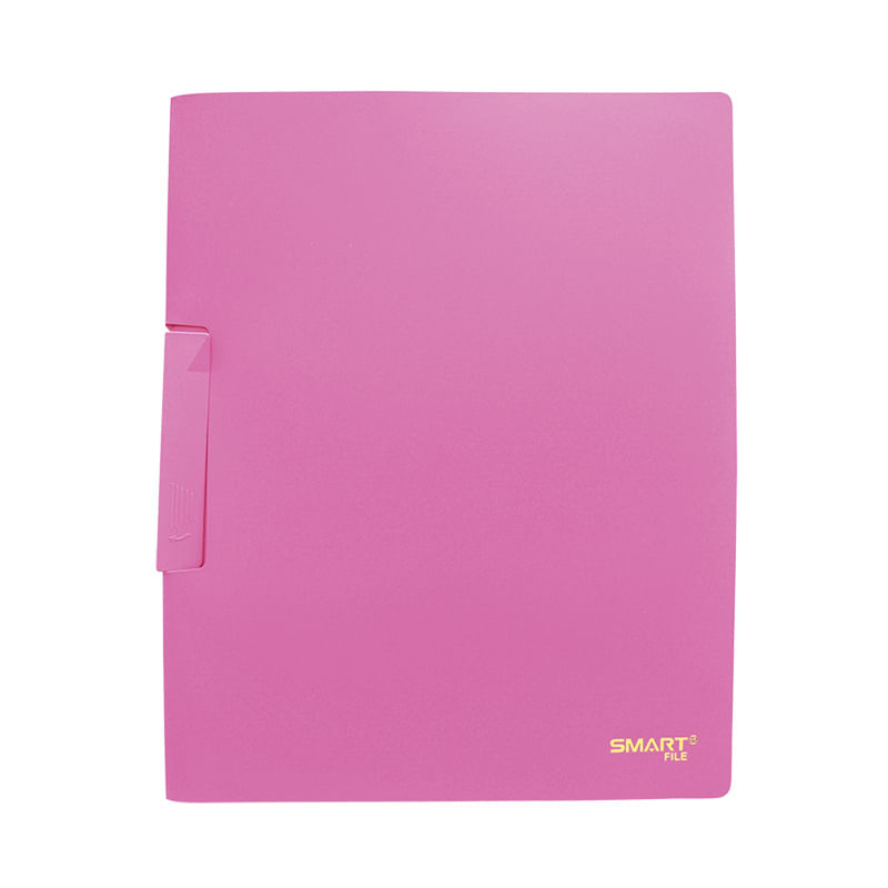 8711 - CARPETA CARTA PLASTICO CON CLIP ROSA COOL COLORS