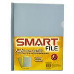 20491 - FOLDER CARTA PLASTICO CON COSTILLA COLORES PASTEL C/5PZAS