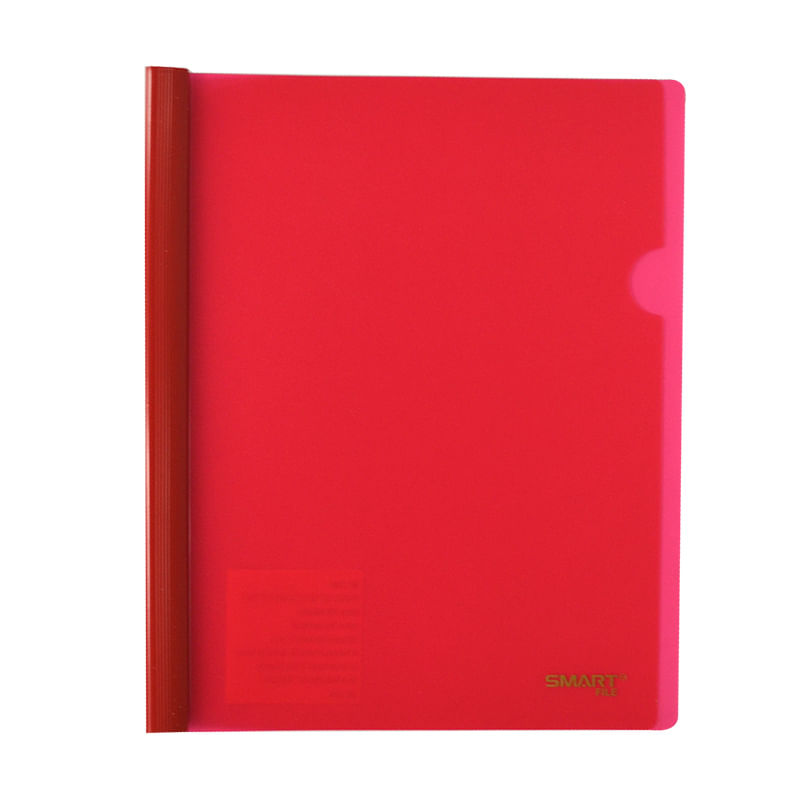13110 - FOLDER CARTA PLASTICO CON COSTILLA ROJO