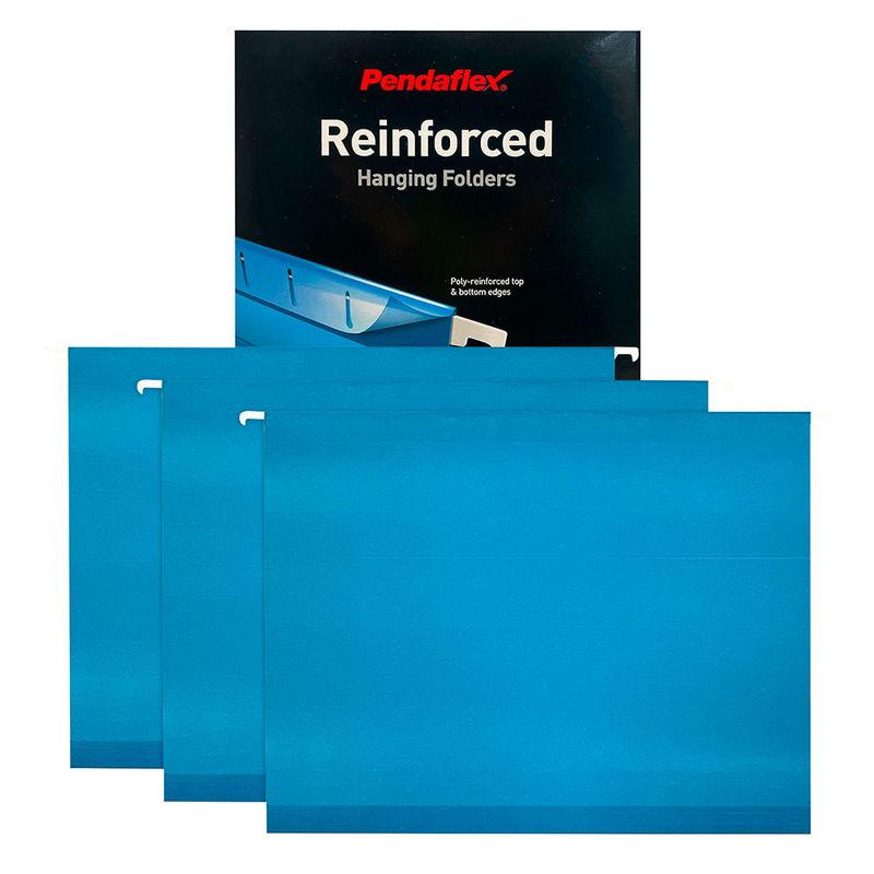 20518 - FOLDER COLGANTE CARTA AZUL CON 25PZAS REFORZADO
