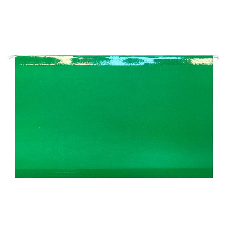13434 - FOLDER COLGANTE OFICIO VERDE CON 25PZAS REFORZADO