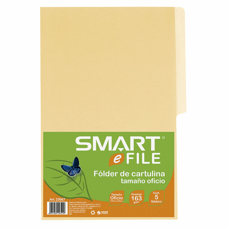 13760 - FOLDER OFICIO CREMA CON 5PZAS