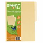 12833 - FOLDER CARTA CREMA CON 25 PZAS