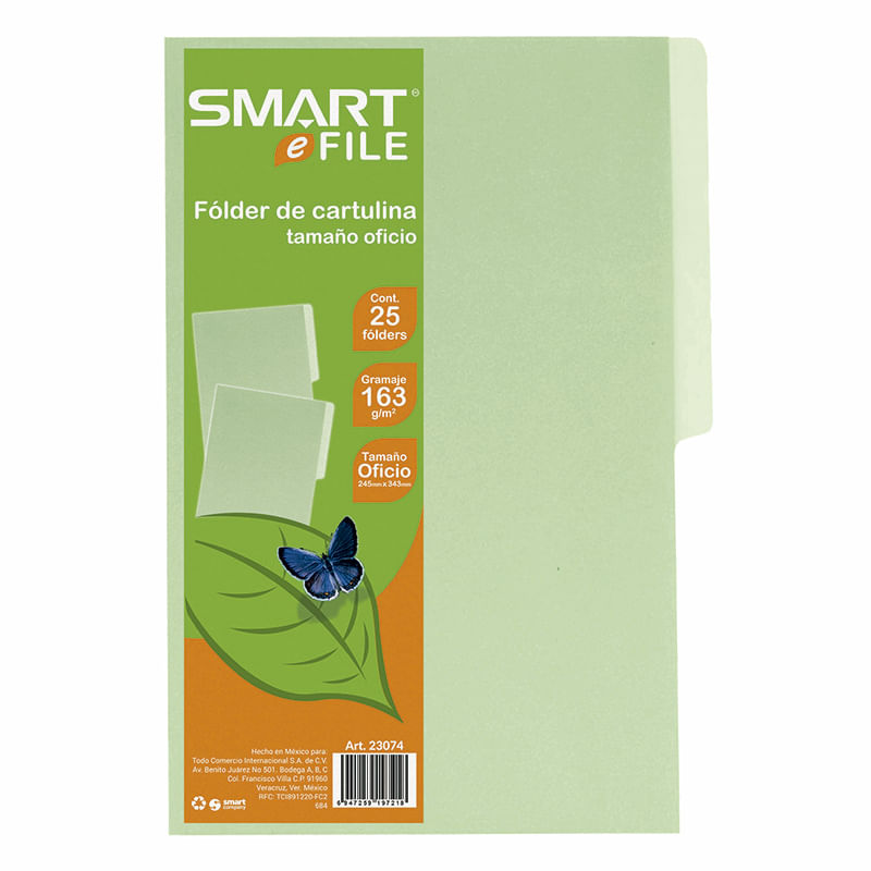 13882 - FOLDER OFICIO VERDE CON 25PZAS