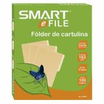 12831 - FOLDER CARTA CREMA CON 100PZAS