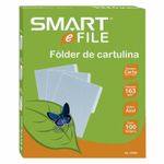 12813 - FOLDER CARTA AZUL CON 100PZAS