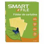 12765 - FOLDER CARTA AMARILLO CON 100PZAS