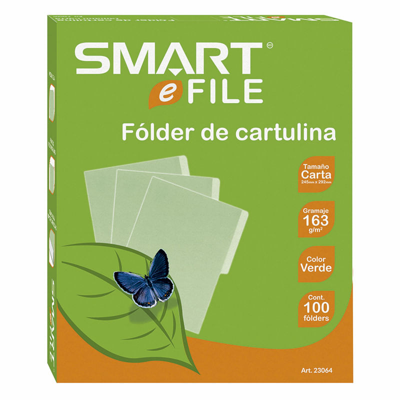 13232 - FOLDER CARTA VERDE CON 100PZAS