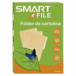 13699 - FOLDER OFICIO CREMA CON 100PZAS