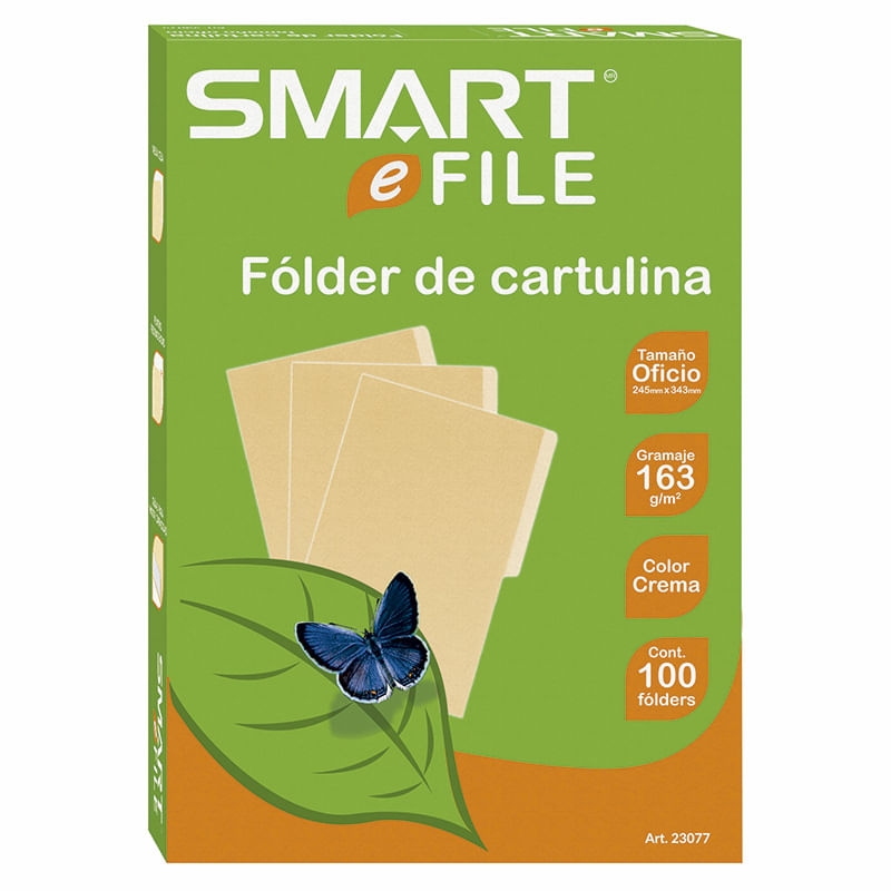13699 - FOLDER OFICIO CREMA CON 100PZAS