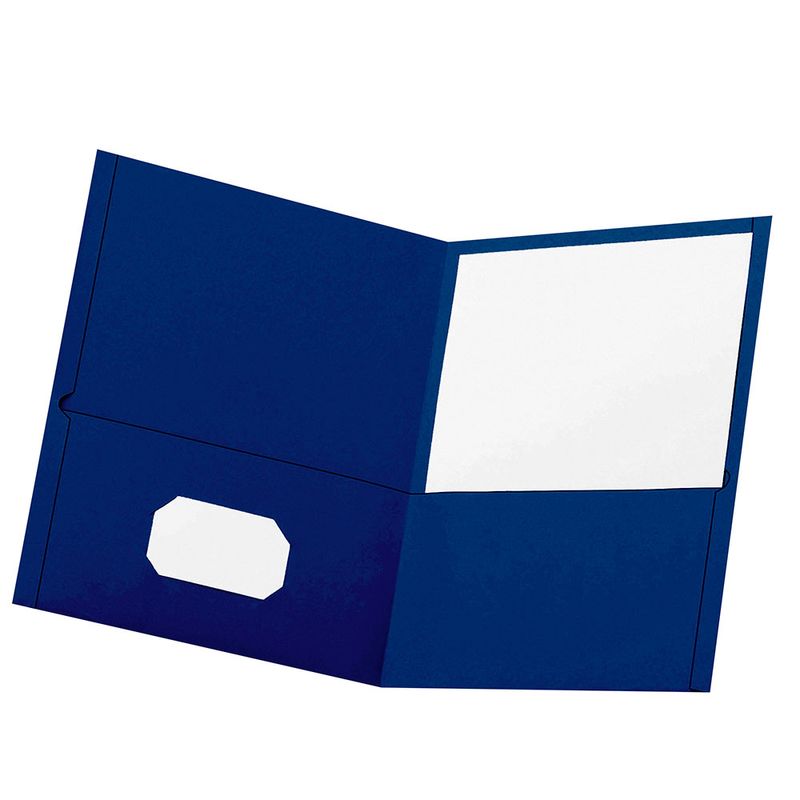 4422 - FOLDER CARTA EJECUTIVO AZUL MARINO CON 5PZAS