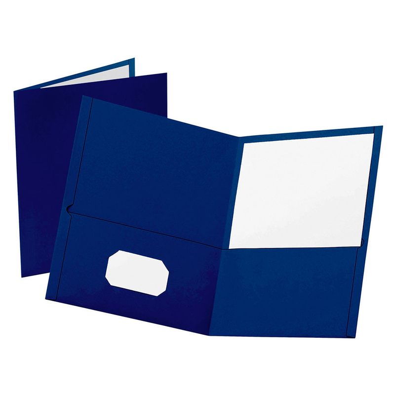 4423 - FOLDER CARTA EJECUTIVO AZUL MARINO CON 5PZAS