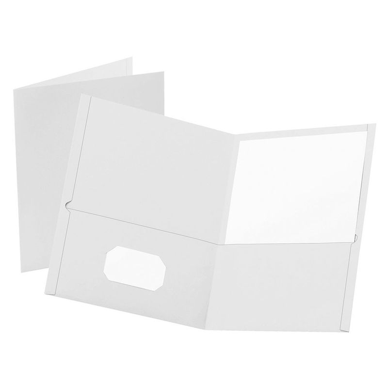 4425 - FOLDER CARTA EJECUTIVO BLANCO CON 5PZAS