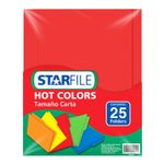 13171 - FOLDER CARTA ROJO CON 25PZAS