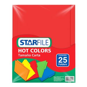 Folder Carta Rojo Con 25Pzas Ph0033