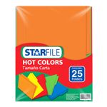 16272 - FOLDER CARTA COLORES SURTIDOS CON 25PZAS
