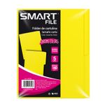 13561 - FOLDER NEON CARTA AMARILLO C/5PZAS