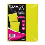 13568 - FOLDER NEON CARTA VERDE LIMON C/5PZAS
